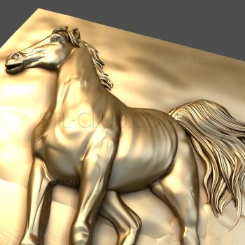 3D мадэль Конь скачет галопом (STL)